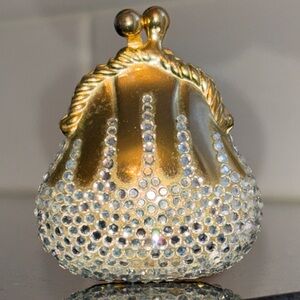 Judith Leiber Gold with Swarovski Crystals Pill Case